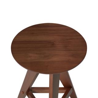 Beliani Set di 2 sgabelli da bar en Legno di caucciù Retrò AROMA  