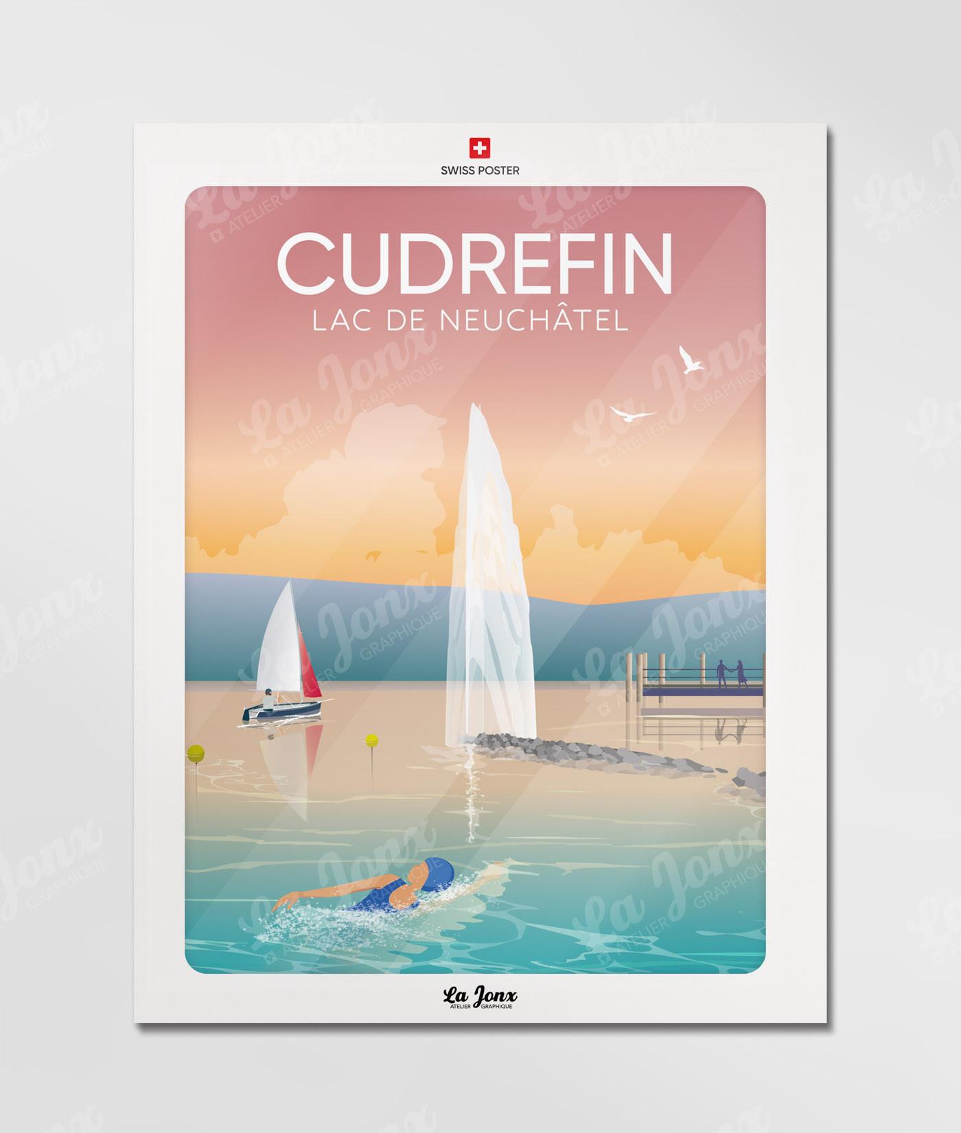 La-Jonx Cudrefin - Lac de Neuchâtel - Poster  