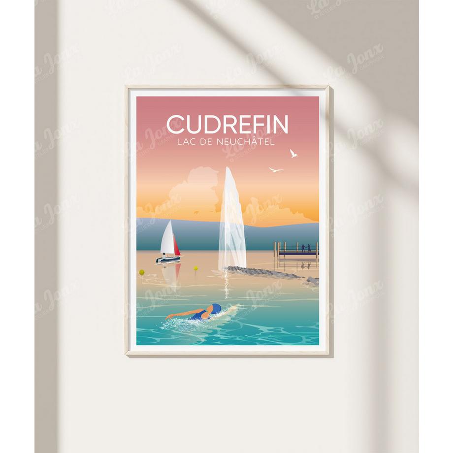 La-Jonx Cudrefin - Lac de Neuchâtel - Poster  