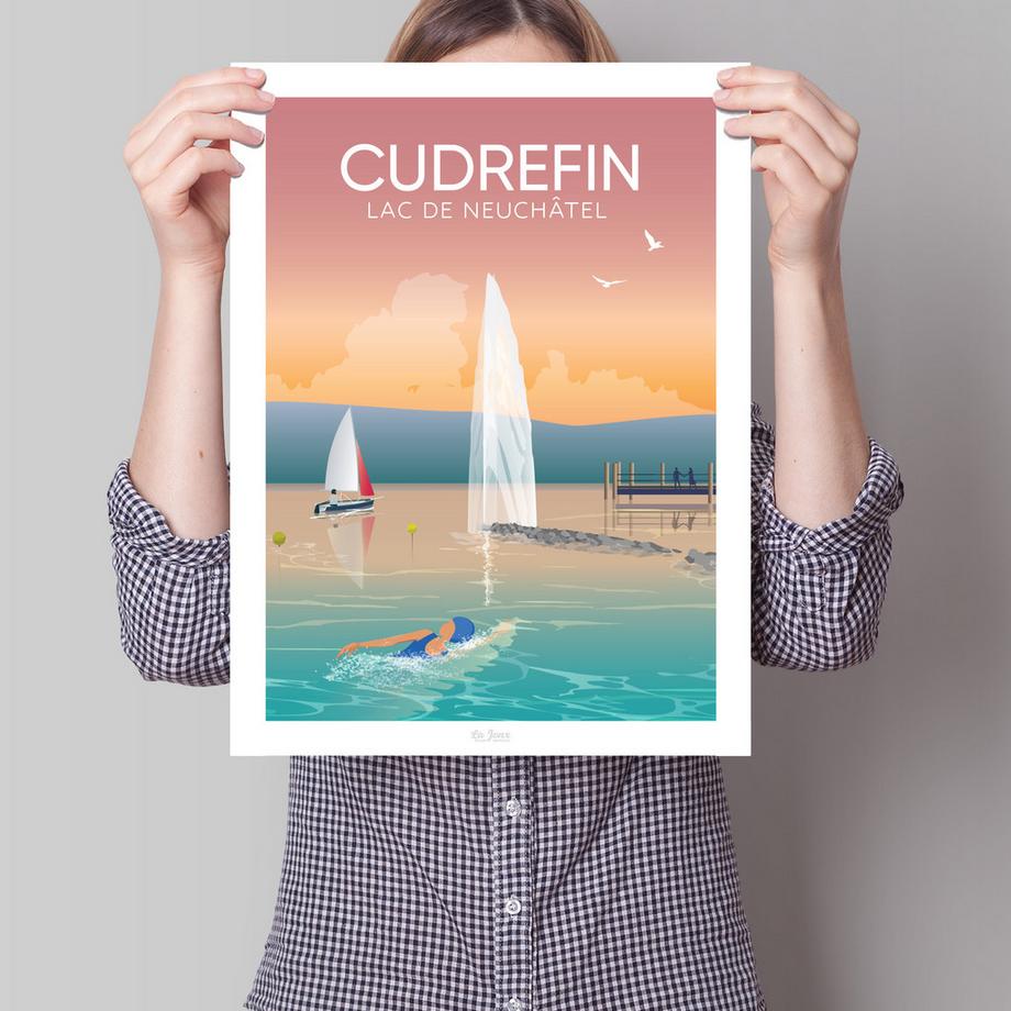 La-Jonx Cudrefin - Lac de Neuchâtel - Poster  