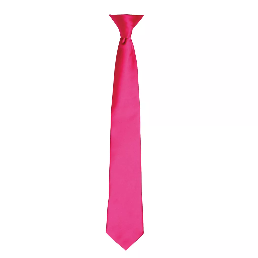 PREMIER - SatinKrawatte zum Anklipsen, für Herren, Pink, One Size