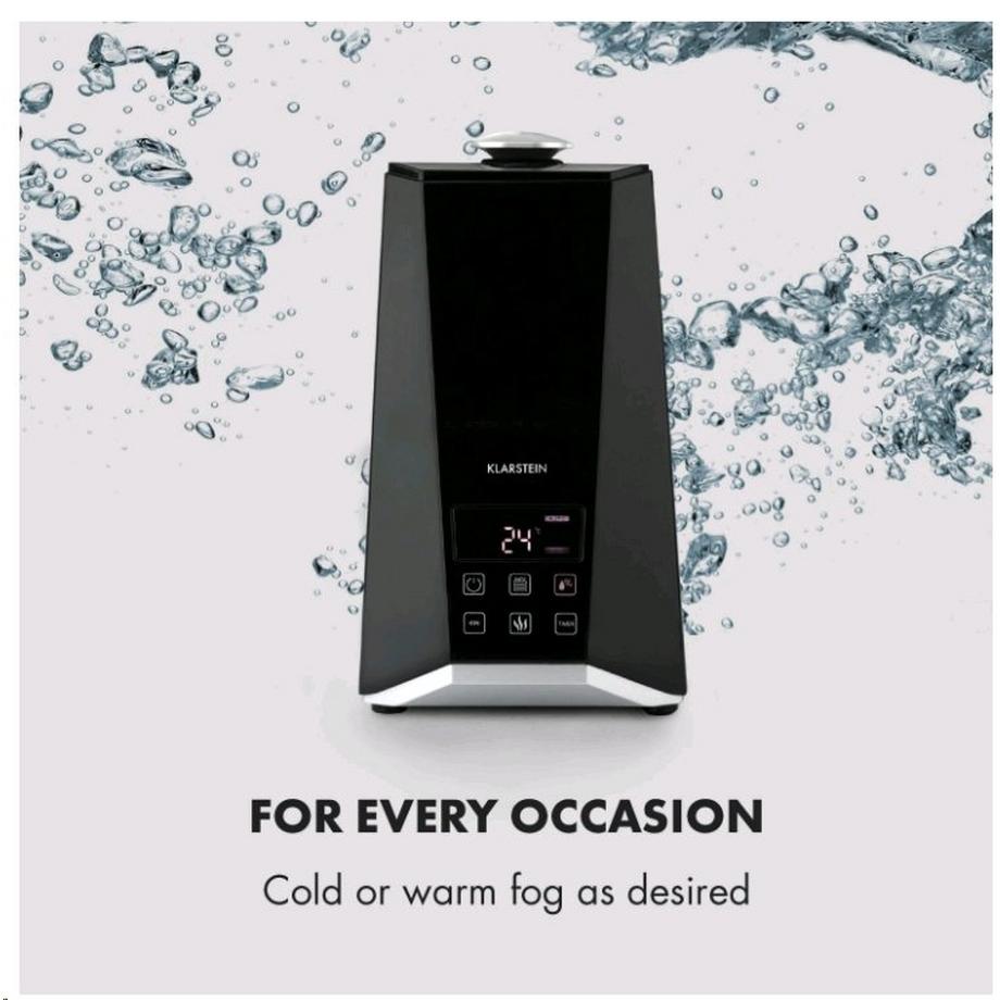 Klarstein  VapoAir Onyx Luftbefeuchter - Schwarz 