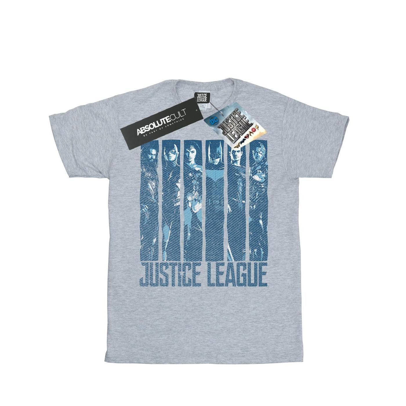 Image of Justice League Movie Double Indigo Tshirt Damen Grau L