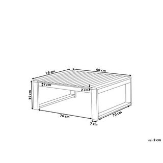 Beliani Couchtisch aus FSC® zertifiziertes Akazienholz Modern TIMOR  