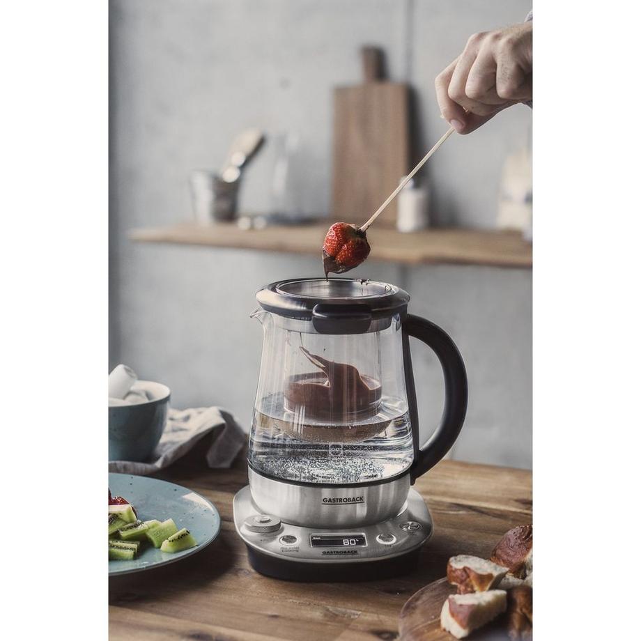 Gastroback Tee- und Wasserkocher Design Tea & More Advanced Silber  
