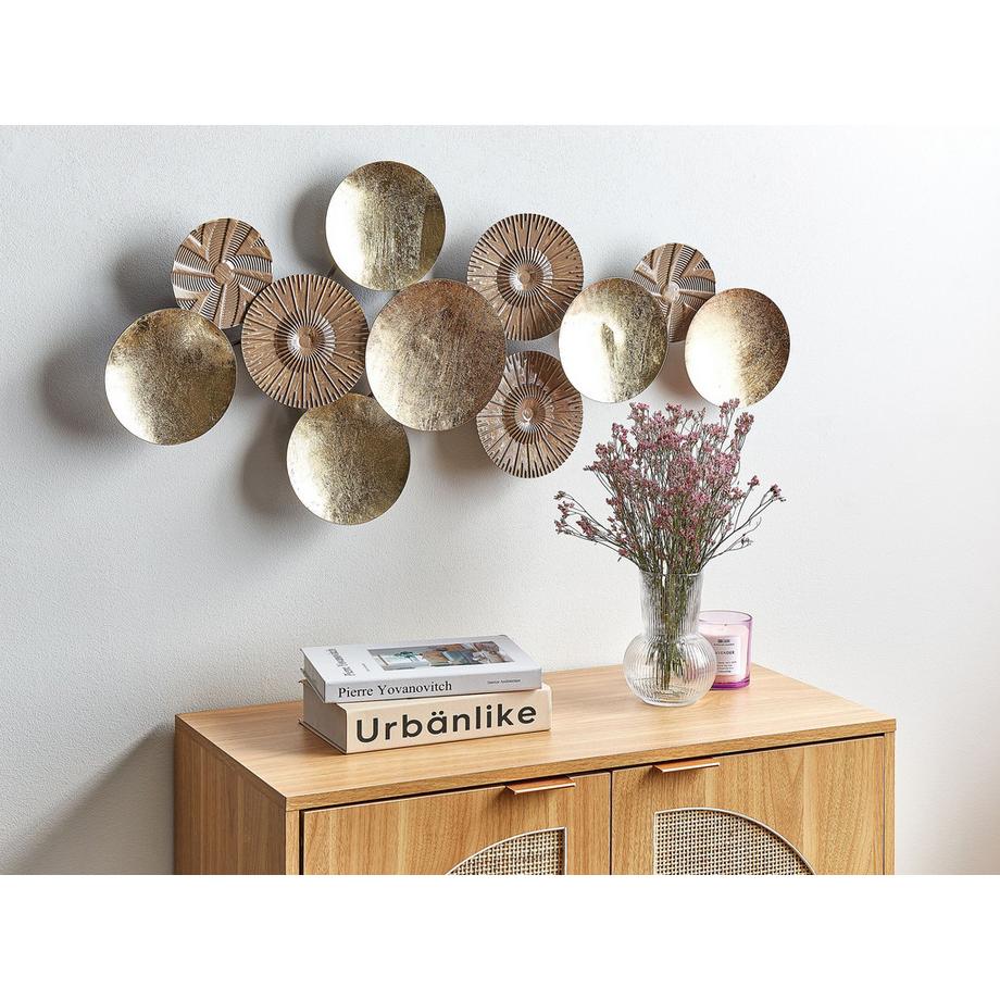 Beliani Décoration murale en Métal Industriel THALLIUM  