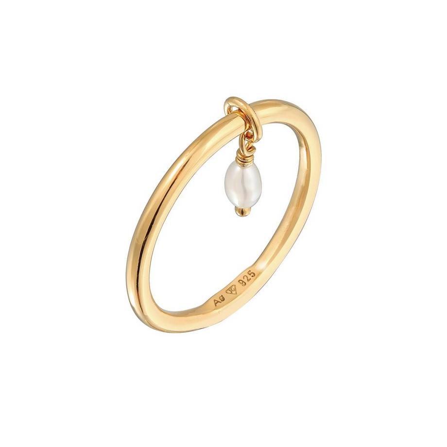 Ring Bandring Stapelring Perle Basic