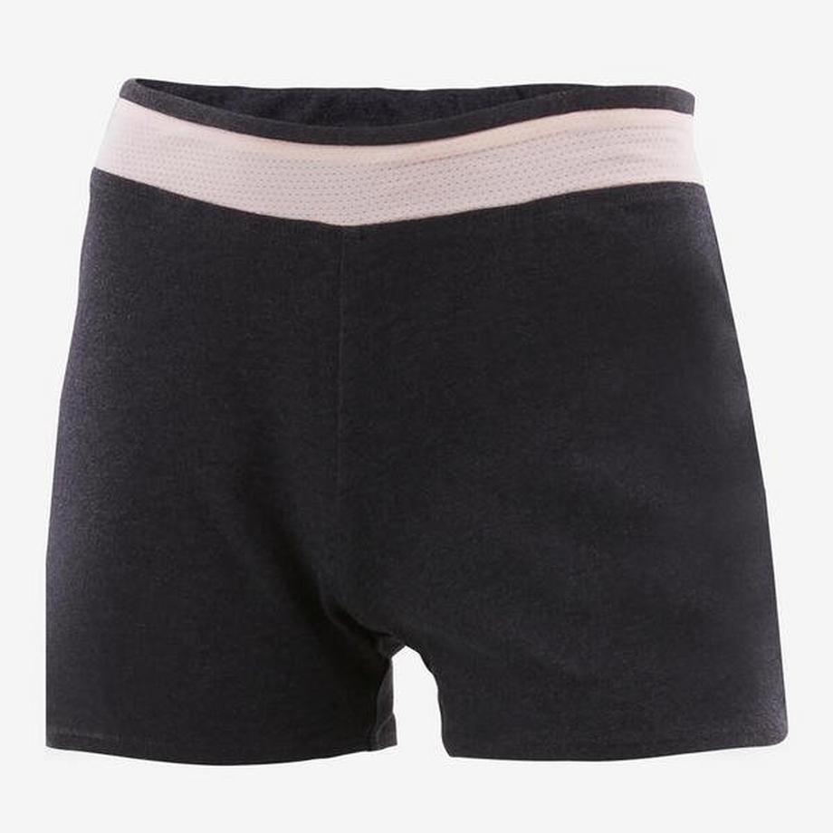 DOMYOS  Shorts atmungsaktiv 500 Gym Mädchen grau/rosa 