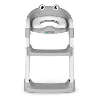 Northio Sedile WC per bambini con gradini e scaletta, blu, ECOTOYS  