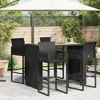 VidaXL Table de bar de jardin rotin synthétique  