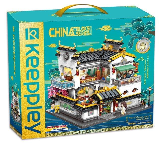 Image of Ein traditionell-chinesisches Familienhaus. 100% kompatibel mit den Klemmbausteinen des Marktführers Gut verständliche Bauanleitung beiliegend Anzahl Figuren: 6