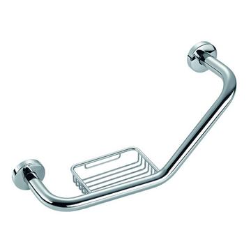 'Barre d'appui avec bac chromé'