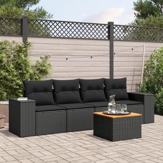 VidaXL set divano da giardino Polirattan  