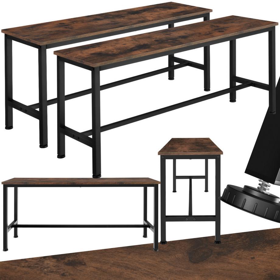 Set di 2 panche Fairfield stile industriale