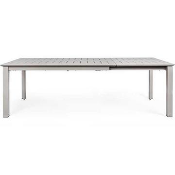 Table à rallonge de jardin Konnor 160-240x100 gris