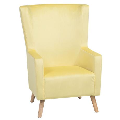 Beliani Fauteuil en Velours Moderne ONEIDA  