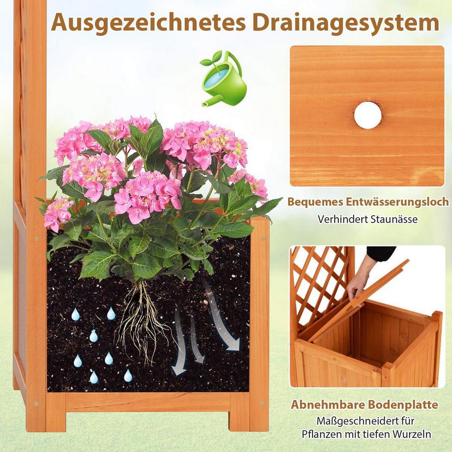 Northix Arco da giardino con fioriere  