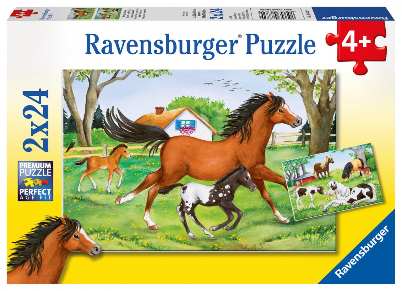 Ravensburger  Puzzle Welt der Pferde (2x24) 