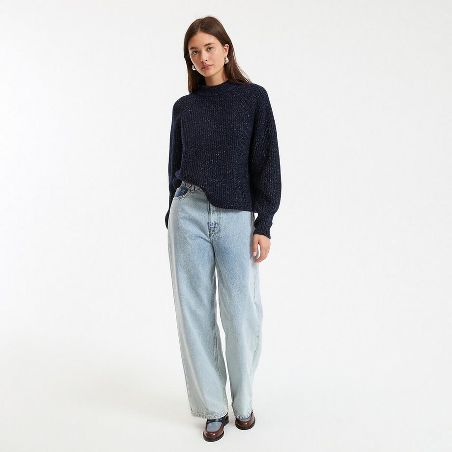 La Redoute Collections Pull col rond grosse maille  