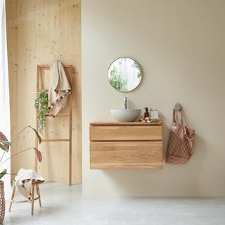 Tikamoon Mobile per il bagno in teak massello 80 cm Jacob  