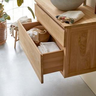 Tikamoon Mobile per il bagno in teak massello 80 cm Jacob  