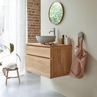 Tikamoon Mobile per il bagno in teak massello 80 cm Jacob  