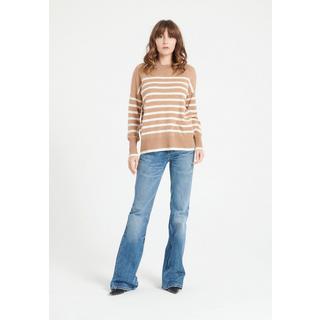 Studio Cashmere8  LILLY 24 Maglia a righe con collo rotondo - 100% cashmere 