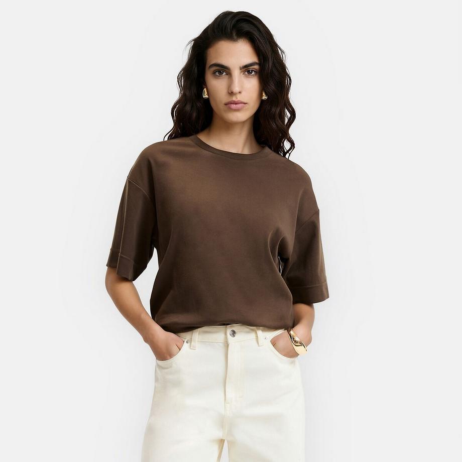 Lockeres T-Shirt aus Baumwolle