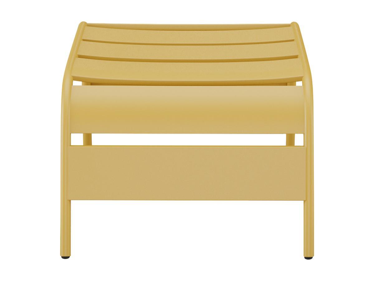 Vente-unique Repose pied en métal - Jaune moutarde - MIRMANDE de MYLIA  