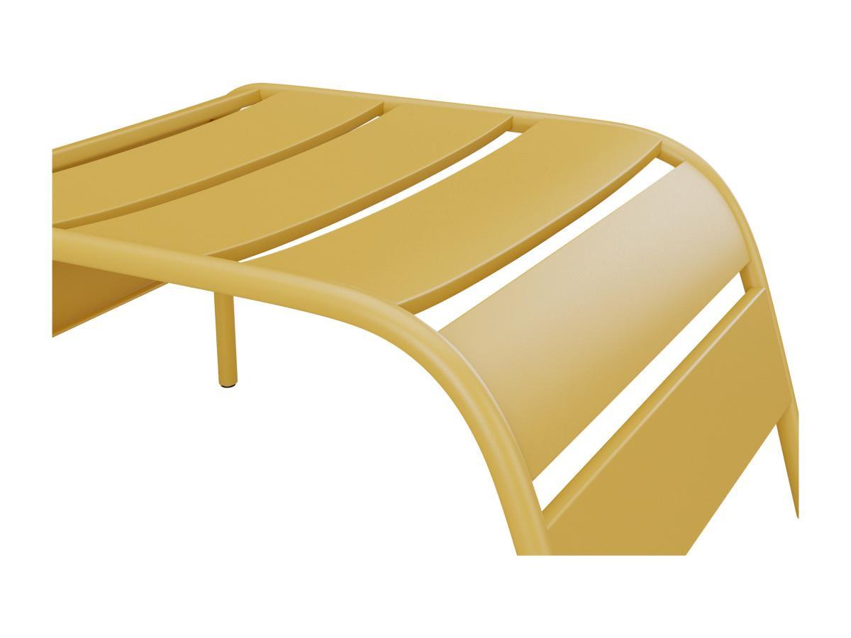 Vente-unique Repose pied en métal - Jaune moutarde - MIRMANDE de MYLIA  