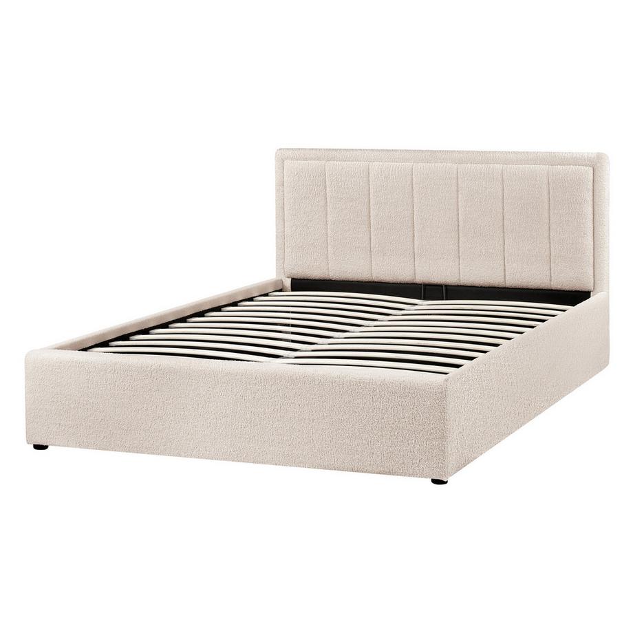 Beliani Letto contenitore en Bouclé  MONTLAUR  