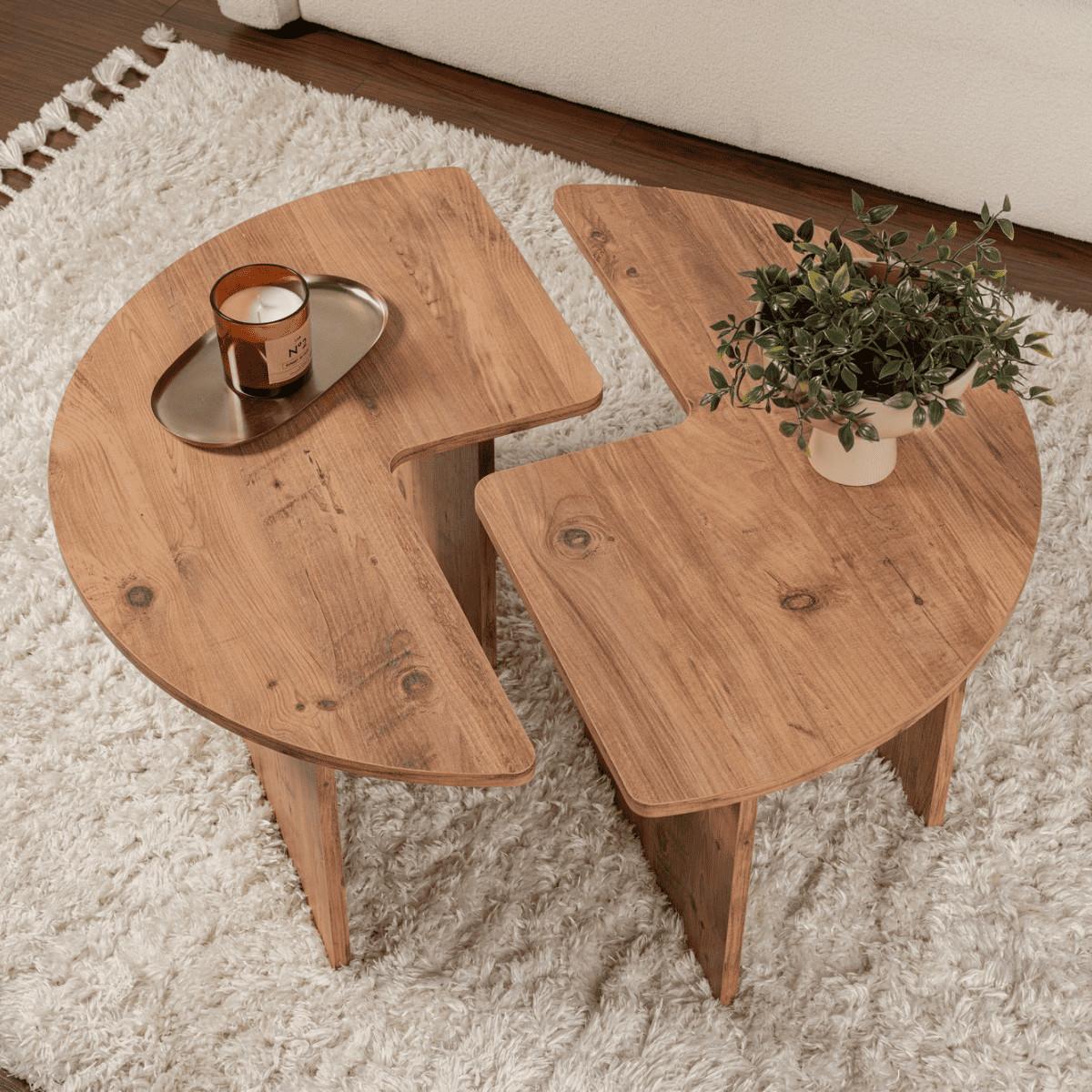 Calicosy Tables MOIRA - Lot de 2  