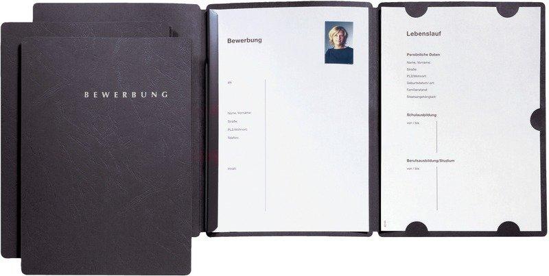 Image of PAGNA Bewerbungsmappe Select A4 22016-04 schwarz 3 Stück PAGNA Bewerbungsmappe Select A4 22016-04 schwarz 3 Stück