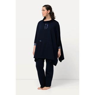 Ulla Popken  Poncho d'intérieur oversized, col montant et manches longues 