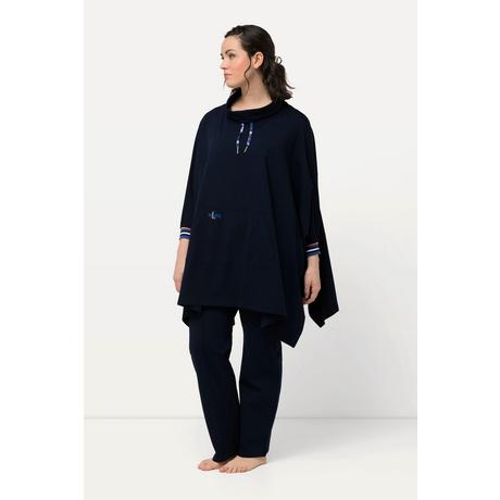 Ulla Popken  Poncho d'intérieur oversized, col montant et manches longues 