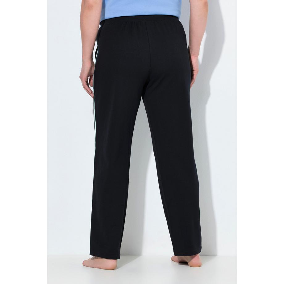 Ulla Popken Pantalon de jogging Bandes latérales Jambe droite Taille élastique  