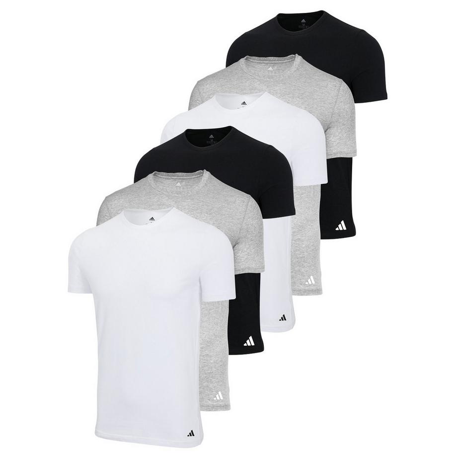 T-Shirt  6er Pack Figurbetont-Crew Neck Shirt Active Core Cotton 6PK