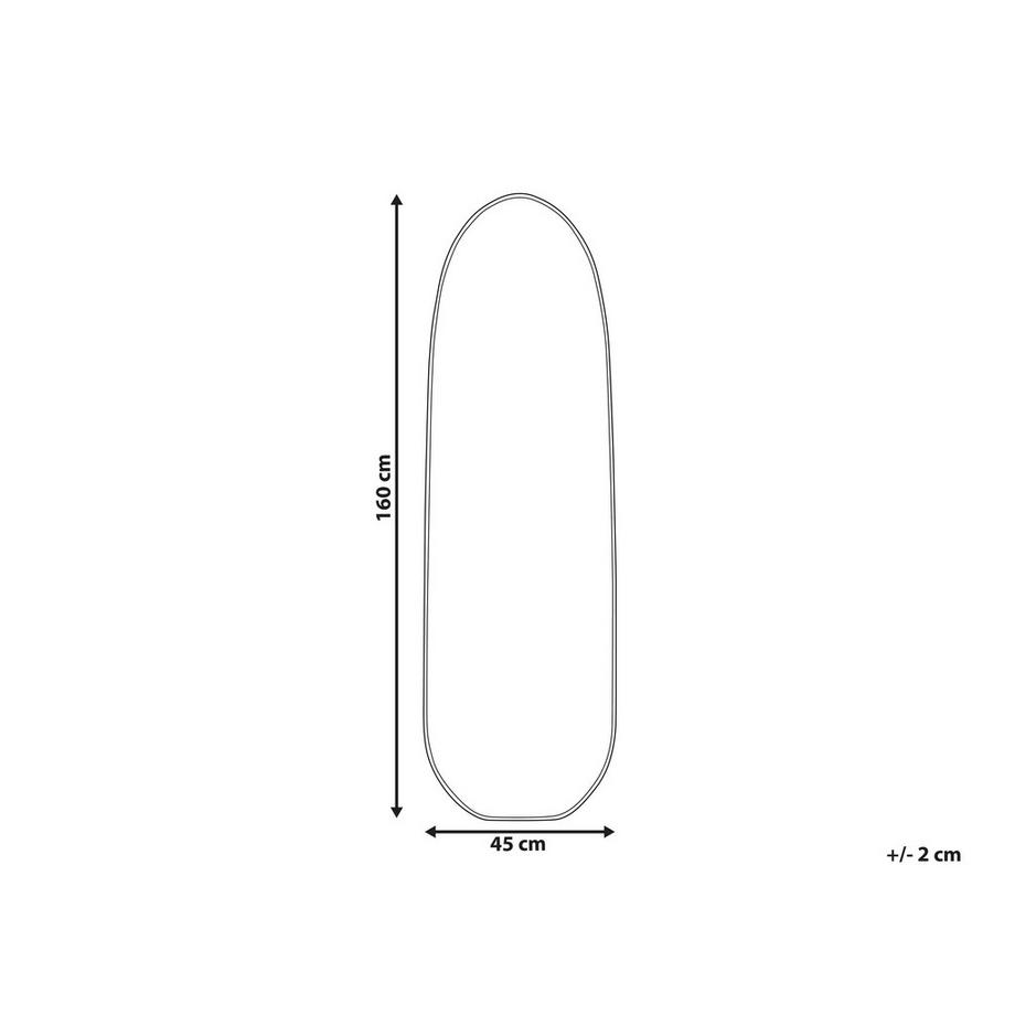 Beliani Wandspiegel aus Aluminium  DARNETS  