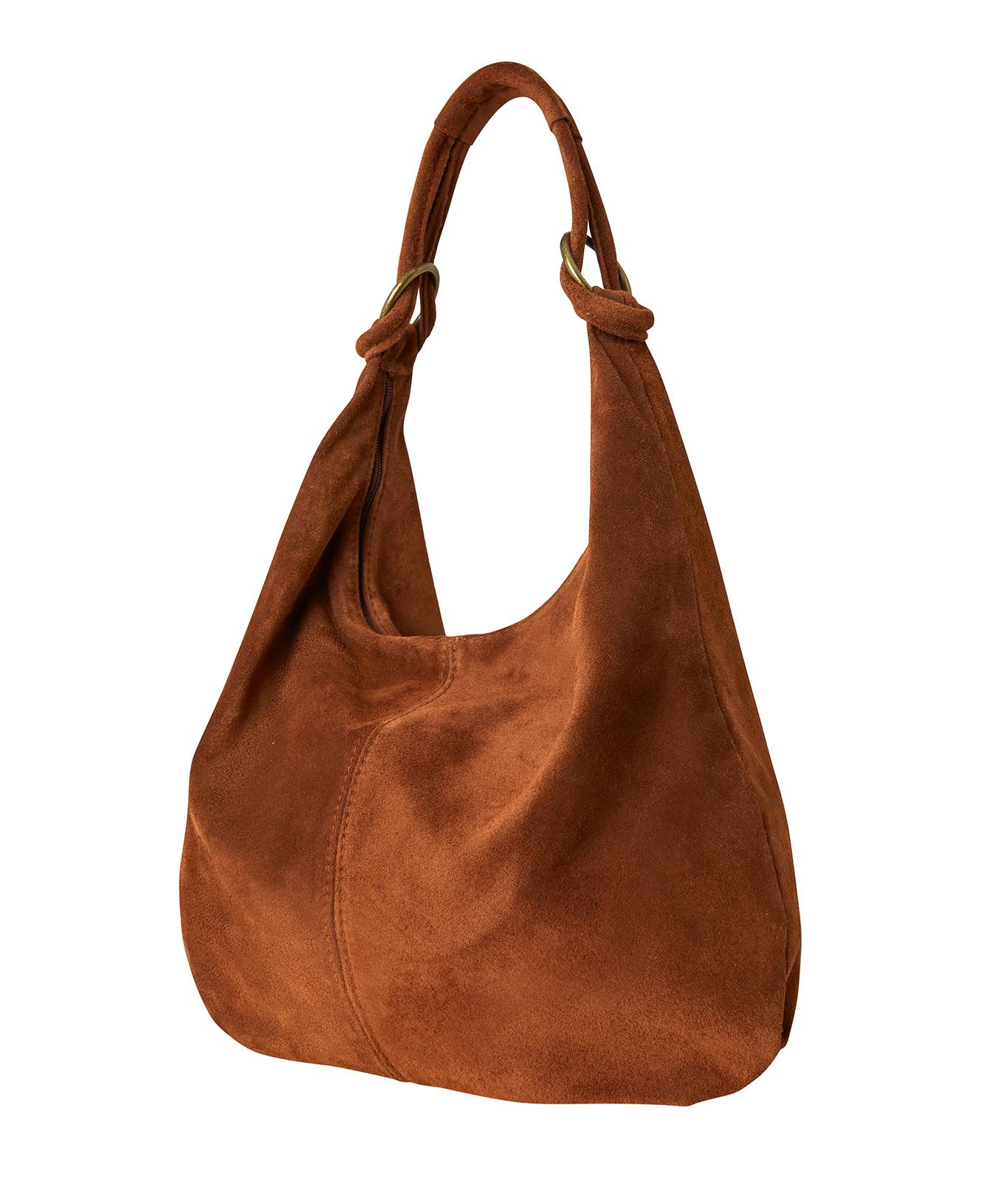 Joe Browns Borsa Hobo in Camoscio Italiano Dettaglio Nodo  