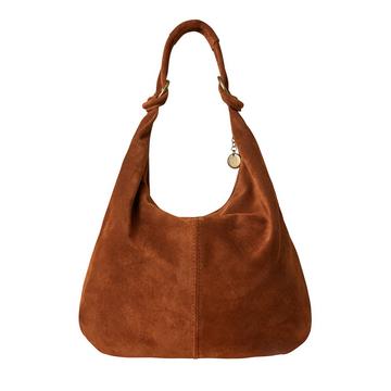 Knoten Detail Italienische Wildleder Hobo