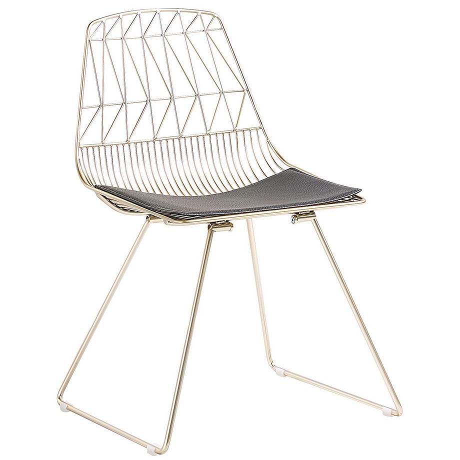 Beliani Set di 2 sedie da pranzo en Acciaio Industriale HARLAN  