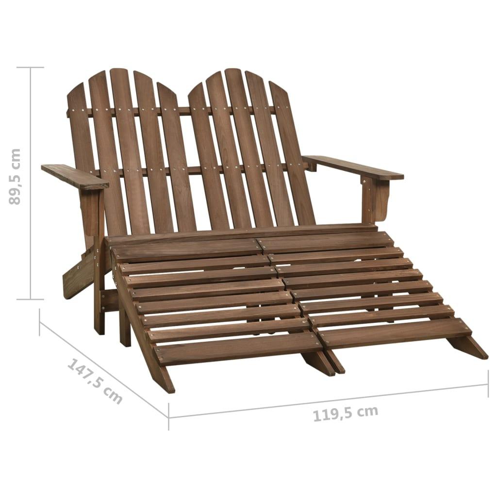 VidaXL Chaise de jardin bois  