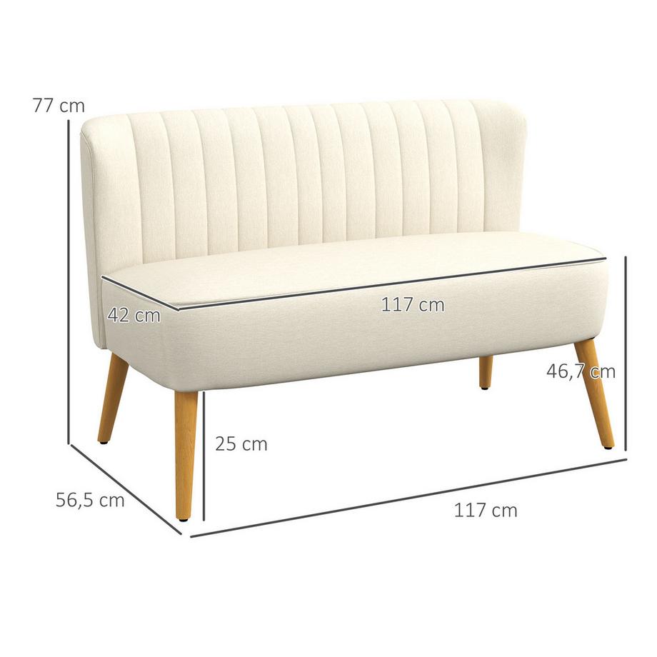 HOMCOM Sofa 2-Sitzer  