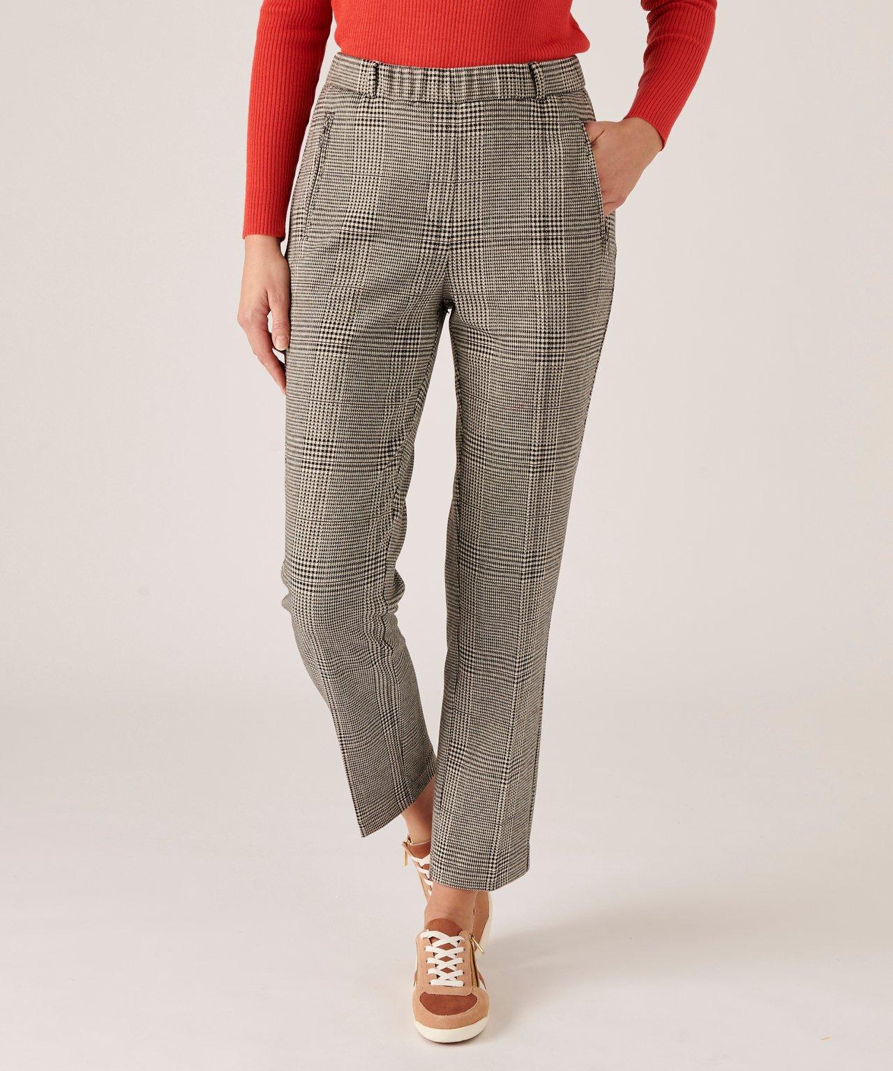 Image of 7/8-hose Aus Dehnbarem Milano-gewebe. Damen Schwarz 46