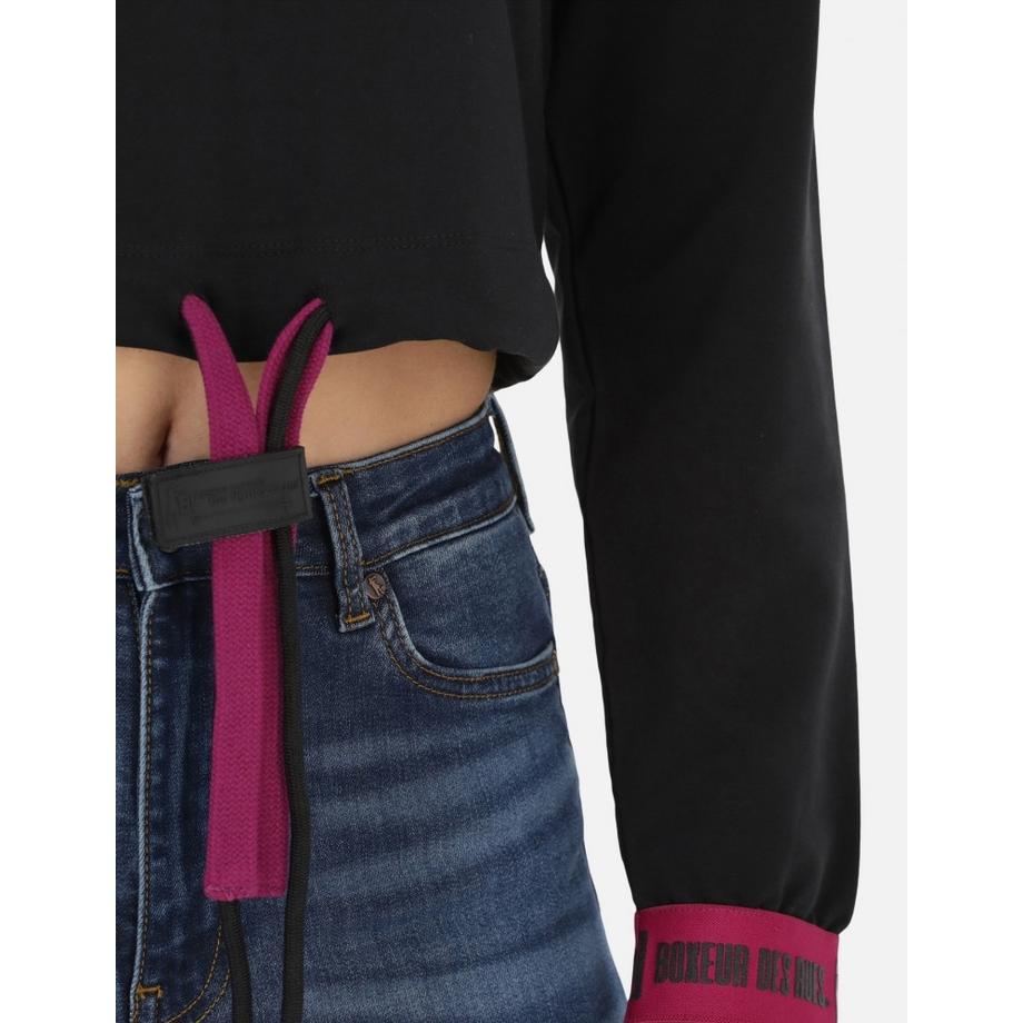 BOXEUR DES RUES V Neck Sweatshirt Elastic Band  