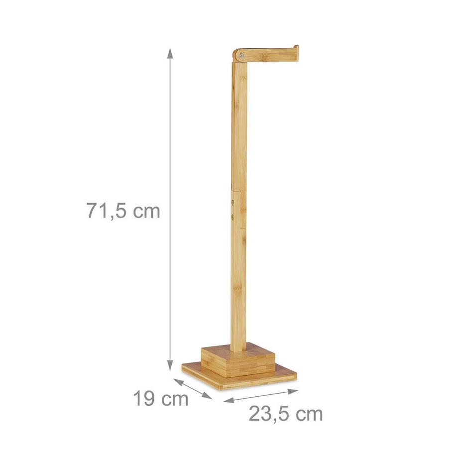 B2X Porta carta igienica in bambù da appoggio  