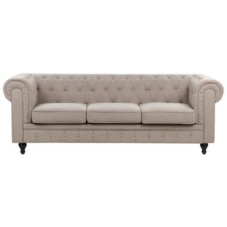 Beliani Canapé 3 places en Polyester Moderne CHESTERFIELD  