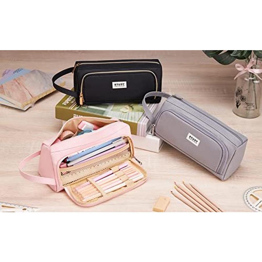 Only-bags.store  Federmäppchen, Federtasche große Kapazität 2 Fächer Federmäppchen Unisex Federmäppchen Federtasche 