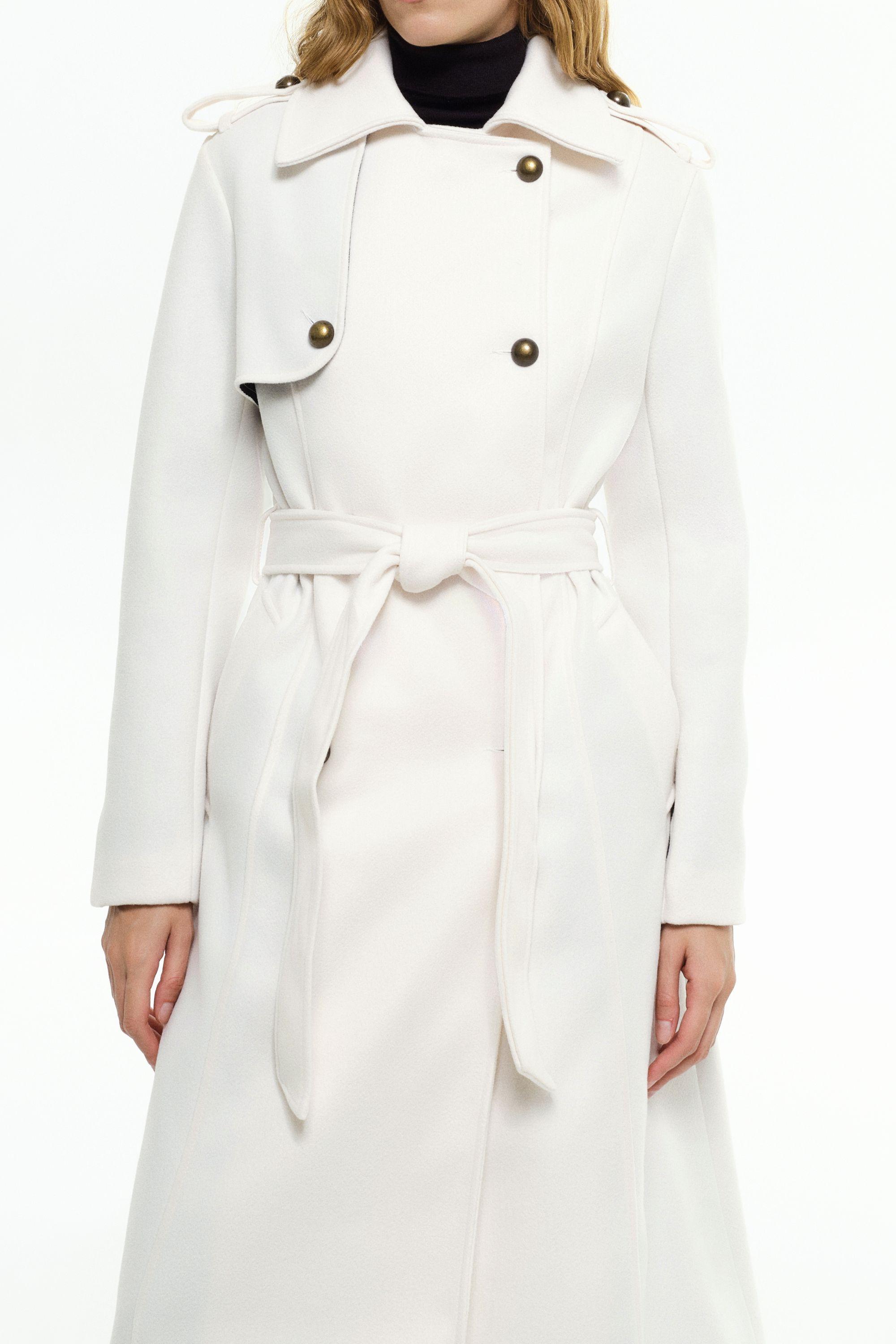 RICANO  Manteau  Simona, trench avec ceinture et épaulettes 