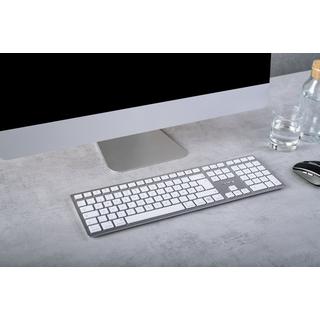 Cherry  KW 9100 SLIM FOR MAC tastiera USB + Bluetooth QWERTZ Tedesco Argento 